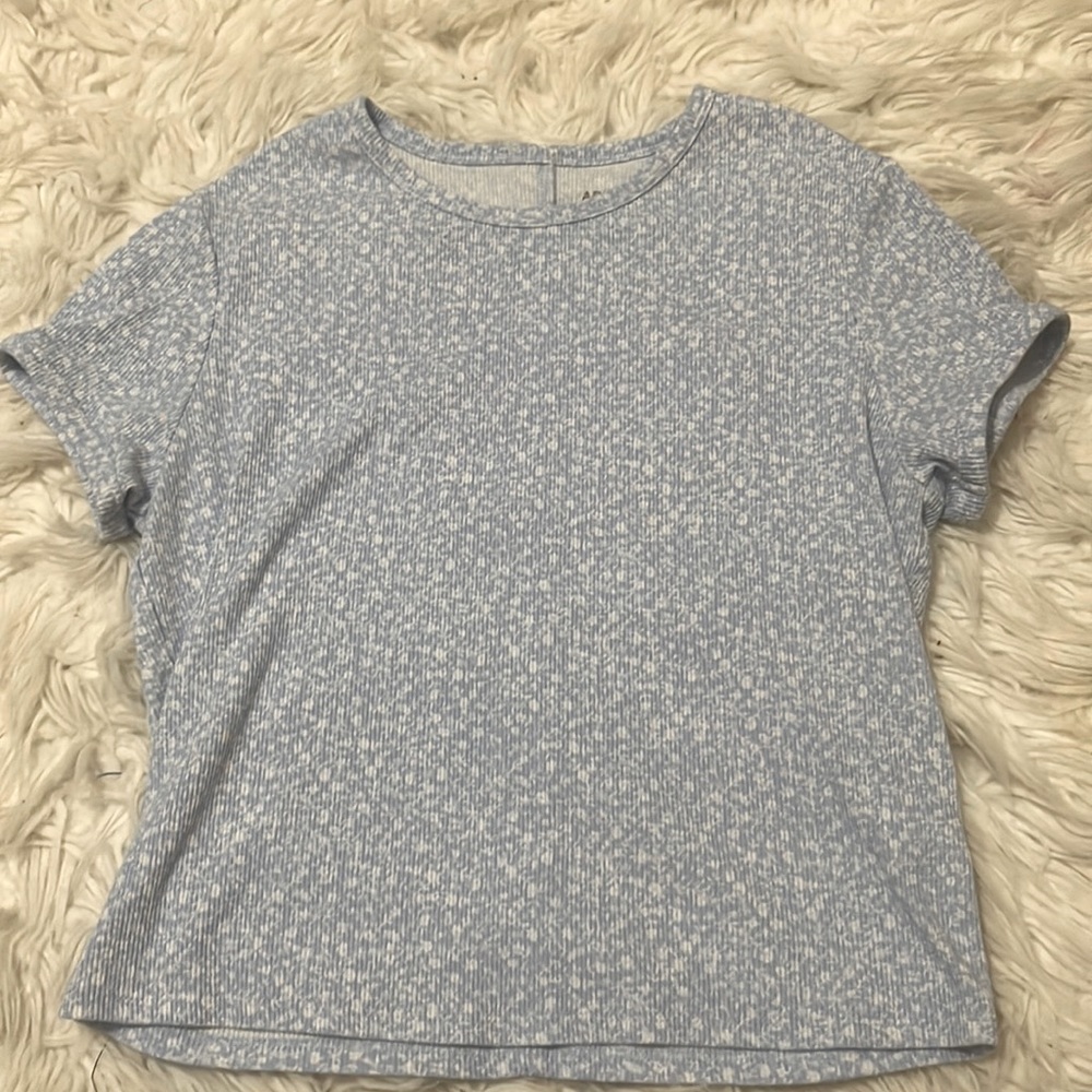 Blue floral t-shirt